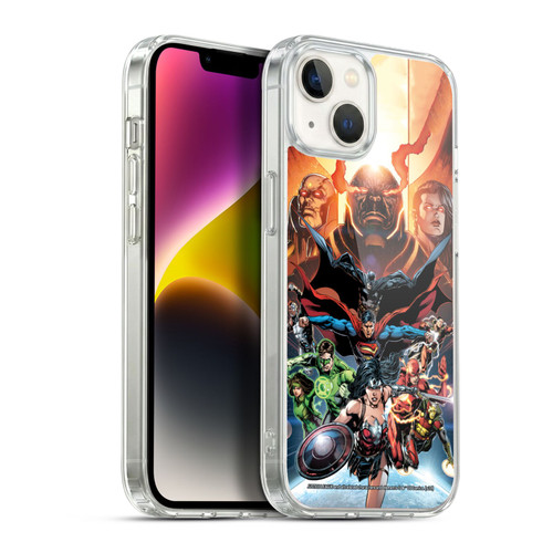 Justice League DC Comics Comic Book Covers #10 Darkseid War Soft Gel Case for Apple iPhone 14 Plus