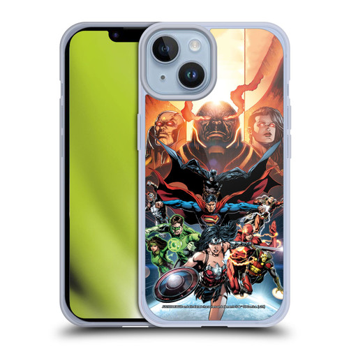 Justice League DC Comics Comic Book Covers #10 Darkseid War Soft Gel Case for Apple iPhone 14