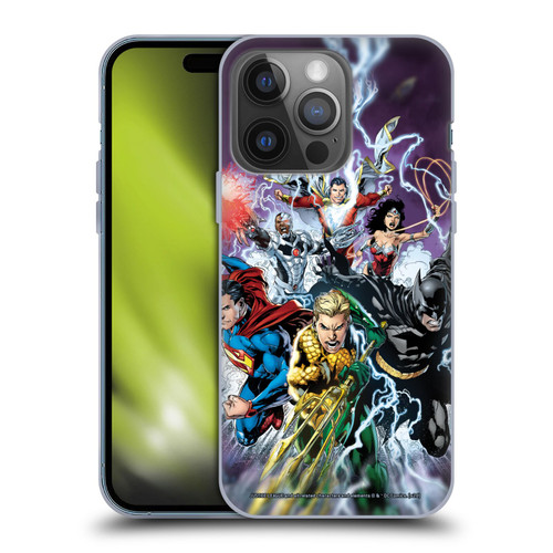 Justice League DC Comics Comic Book Covers New 52 #15 Soft Gel Case for Apple iPhone 14 Pro