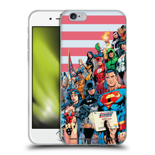 Justice League DC Comics Comic Book Covers Of America #1 Soft Gel Case for Apple iPhone 6 / iPhone 6s