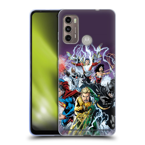 Justice League DC Comics Comic Book Covers New 52 #15 Soft Gel Case for Motorola Moto G60 / Moto G40 Fusion