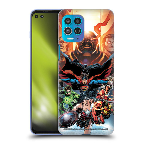 Justice League DC Comics Comic Book Covers #10 Darkseid War Soft Gel Case for Motorola Moto G100