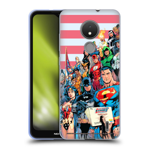 Justice League DC Comics Comic Book Covers Of America #1 Soft Gel Case for Nokia C21