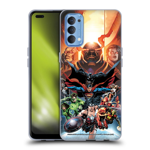 Justice League DC Comics Comic Book Covers #10 Darkseid War Soft Gel Case for OPPO Reno 4 5G