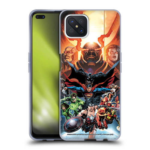 Justice League DC Comics Comic Book Covers #10 Darkseid War Soft Gel Case for OPPO Reno4 Z 5G