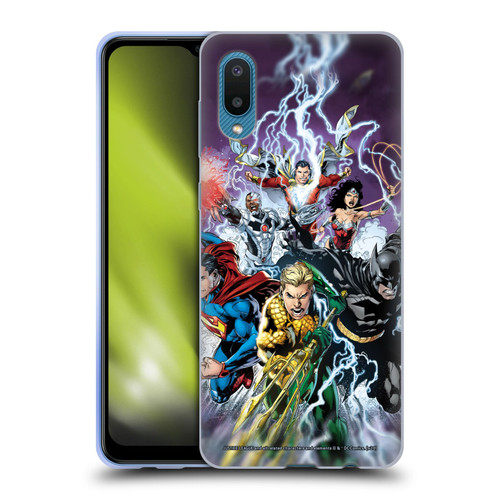 Justice League DC Comics Comic Book Covers New 52 #15 Soft Gel Case for Samsung Galaxy A02/M02 (2021)