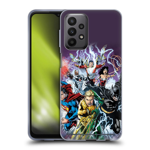 Justice League DC Comics Comic Book Covers New 52 #15 Soft Gel Case for Samsung Galaxy A23 / 5G (2022)