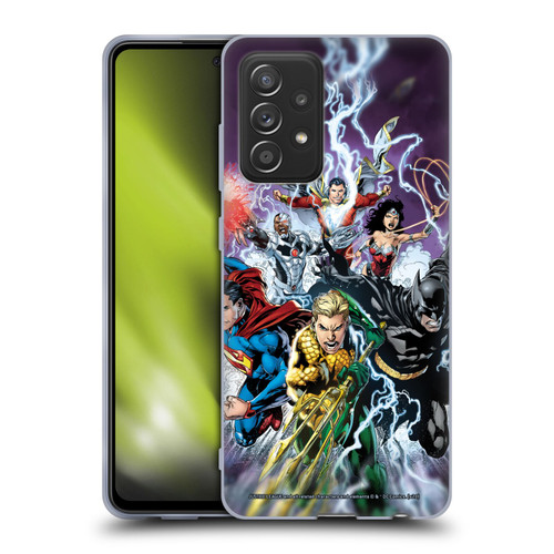 Justice League DC Comics Comic Book Covers New 52 #15 Soft Gel Case for Samsung Galaxy A52 / A52s / 5G (2021)