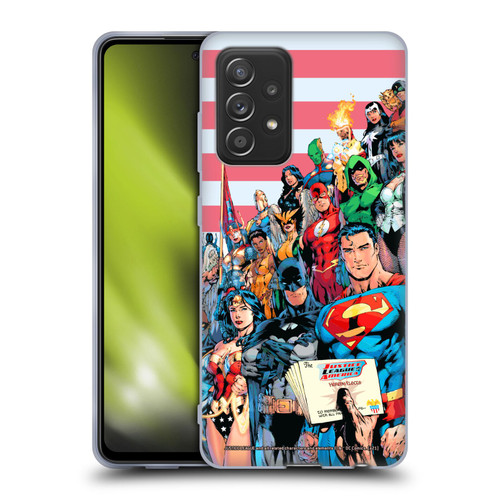 Justice League DC Comics Comic Book Covers Of America #1 Soft Gel Case for Samsung Galaxy A52 / A52s / 5G (2021)