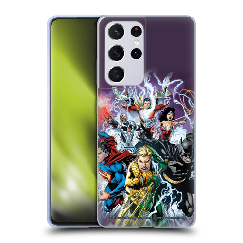 Justice League DC Comics Comic Book Covers New 52 #15 Soft Gel Case for Samsung Galaxy S21 Ultra 5G