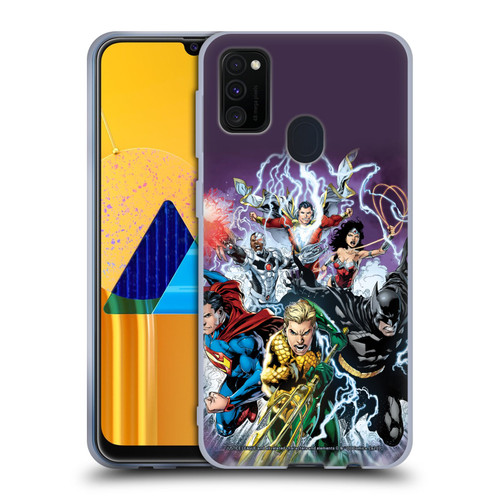 Justice League DC Comics Comic Book Covers New 52 #15 Soft Gel Case for Samsung Galaxy M30s (2019)/M21 (2020)