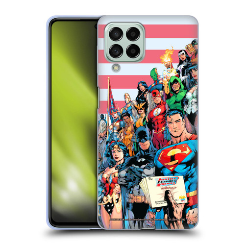 Justice League DC Comics Comic Book Covers Of America #1 Soft Gel Case for Samsung Galaxy M53 (2022)