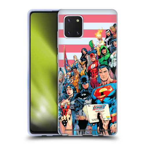 Justice League DC Comics Comic Book Covers Of America #1 Soft Gel Case for Samsung Galaxy Note10 Lite