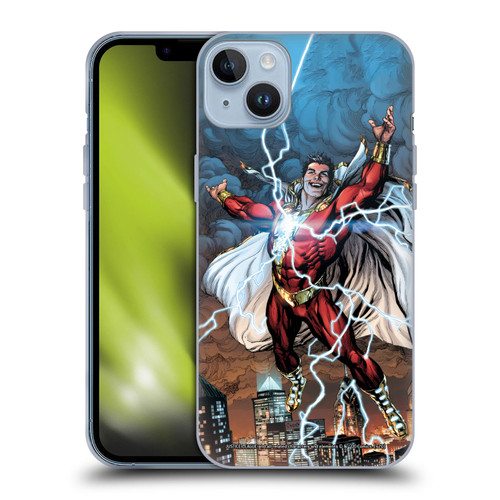 Justice League DC Comics Shazam Comic Book Art Issue #1 Variant 2019 Soft Gel Case for Apple iPhone 14 Plus