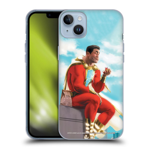 Justice League DC Comics Shazam Comic Book Art Issue #9 Variant 2019 Soft Gel Case for Apple iPhone 14 Plus