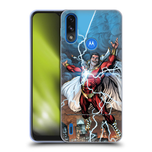 Justice League DC Comics Shazam Comic Book Art Issue #1 Variant 2019 Soft Gel Case for Motorola Moto E7 Power / Moto E7i Power