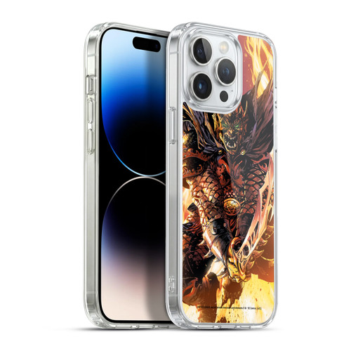 Justice League DC Comics Dark Comic Art Etrigan Demon Knights Soft Gel Case for Apple iPhone 13 Pro Max & MagSafe