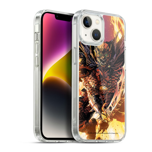 Justice League DC Comics Dark Comic Art Etrigan Demon Knights Soft Gel Case for Apple iPhone 14