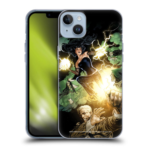 Justice League DC Comics Dark Comic Art Constantine and Zatanna Soft Gel Case for Apple iPhone 14 Plus