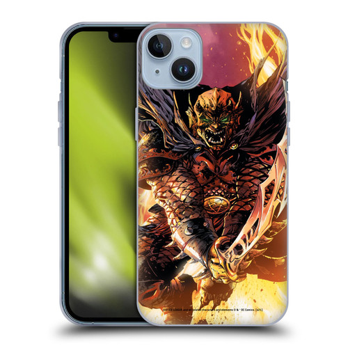 Justice League DC Comics Dark Comic Art Etrigan Demon Knights Soft Gel Case for Apple iPhone 14 Plus