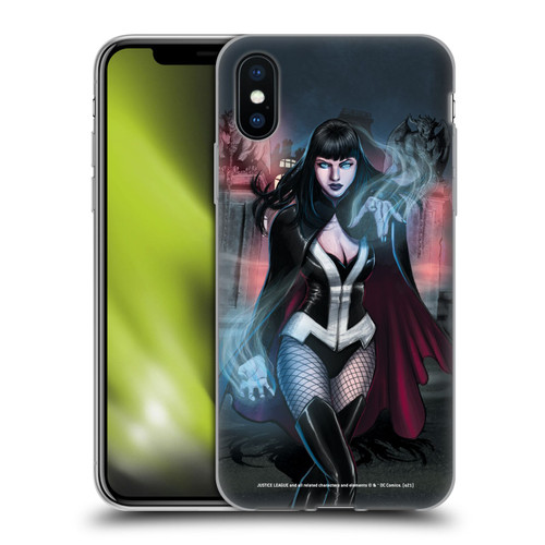 Justice League DC Comics Dark Comic Art Zatanna Futures End #1 Soft Gel Case for Apple iPhone X / iPhone XS