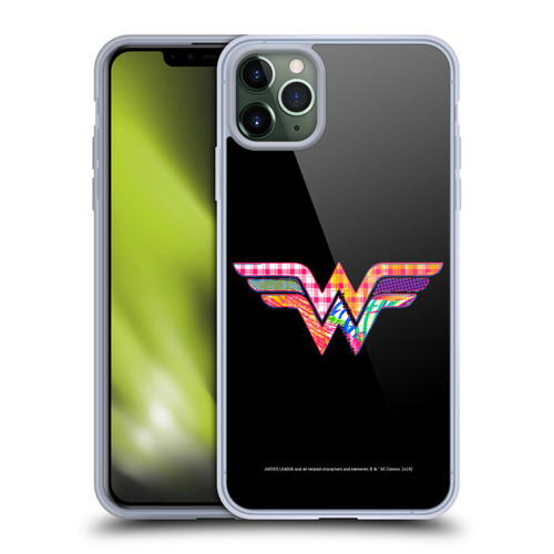 Justice League DC Comics Dark Electric Pop Icons Wonder Woman Soft Gel Case for Apple iPhone 11 Pro Max