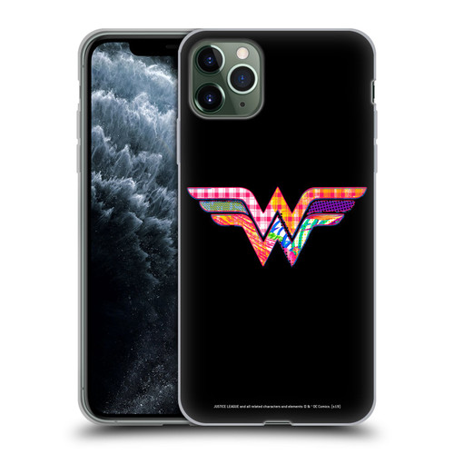 Justice League DC Comics Dark Electric Pop Icons Wonder Woman Soft Gel Case for Apple iPhone 11 Pro Max