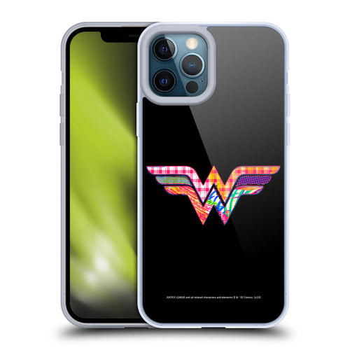Justice League DC Comics Dark Electric Pop Icons Wonder Woman Soft Gel Case for Apple iPhone 12 Pro Max