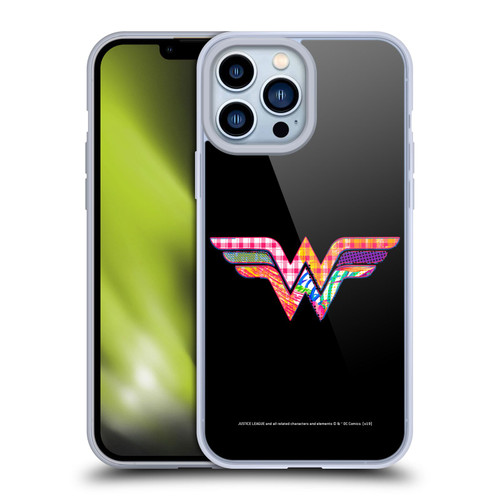 Justice League DC Comics Dark Electric Pop Icons Wonder Woman Soft Gel Case for Apple iPhone 13 Pro Max