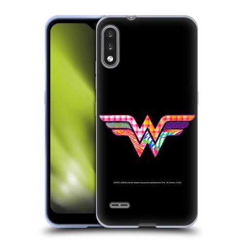 Justice League DC Comics Dark Electric Pop Icons Wonder Woman Soft Gel Case for LG K22