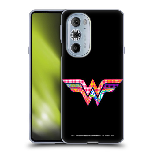 Justice League DC Comics Dark Electric Pop Icons Wonder Woman Soft Gel Case for Motorola Edge X30