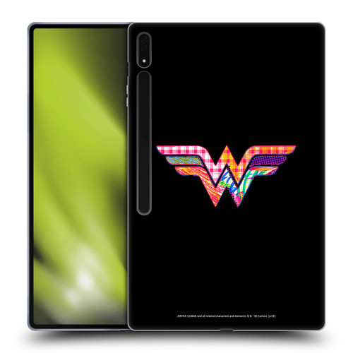 Justice League DC Comics Dark Electric Pop Icons Wonder Woman Soft Gel Case for Samsung Galaxy Tab S8 Ultra
