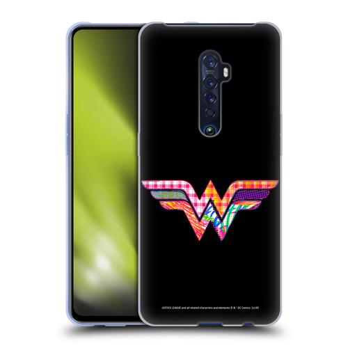Justice League DC Comics Dark Electric Pop Icons Wonder Woman Soft Gel Case for OPPO Reno 2