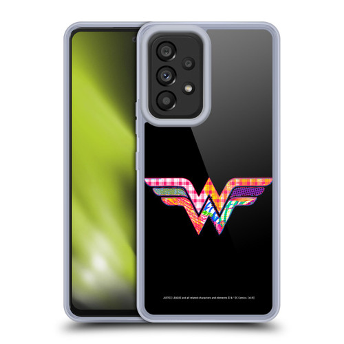 Justice League DC Comics Dark Electric Pop Icons Wonder Woman Soft Gel Case for Samsung Galaxy A53 5G (2022)