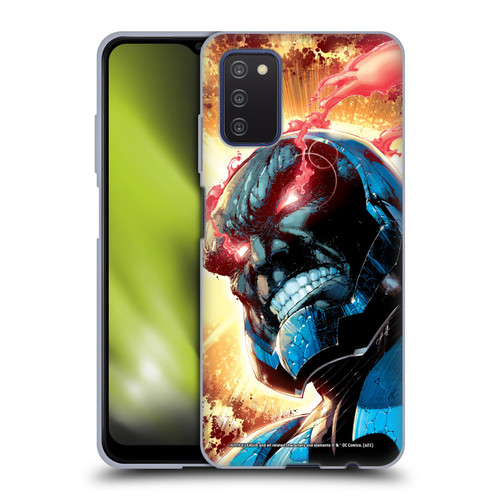 Justice League DC Comics Darkseid Comic Art New 52 #6 Cover Soft Gel Case for Samsung Galaxy A03s (2021)