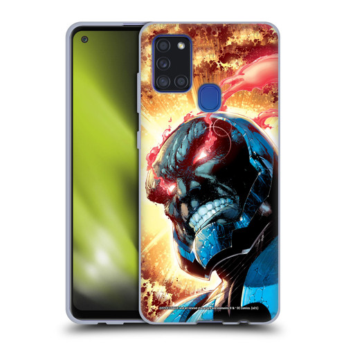 Justice League DC Comics Darkseid Comic Art New 52 #6 Cover Soft Gel Case for Samsung Galaxy A21s (2020)