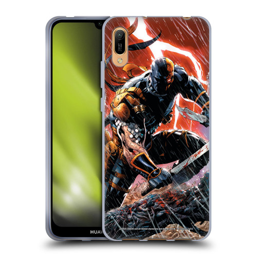 Justice League DC Comics Deathstroke Comic Art Vol. 1 Gods Of War Soft Gel Case for Huawei Y6 Pro (2019)