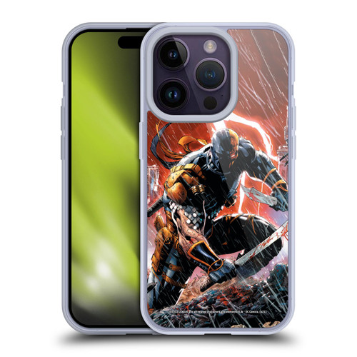 Justice League DC Comics Deathstroke Comic Art Vol. 1 Gods Of War Soft Gel Case for Apple iPhone 14 Pro
