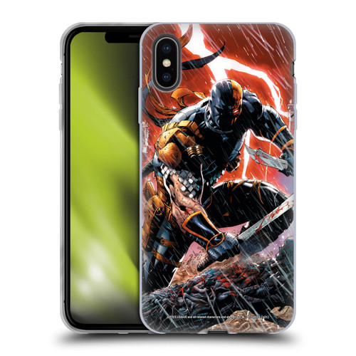 Justice League DC Comics Deathstroke Comic Art Vol. 1 Gods Of War Soft Gel Case for Apple iPhone XS Max