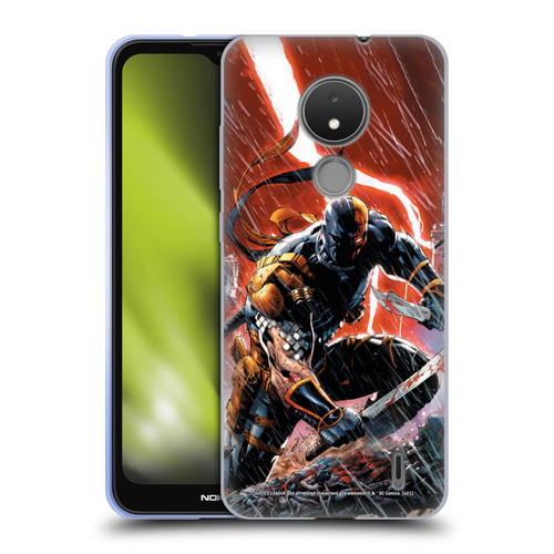 Justice League DC Comics Deathstroke Comic Art Vol. 1 Gods Of War Soft Gel Case for Nokia C21