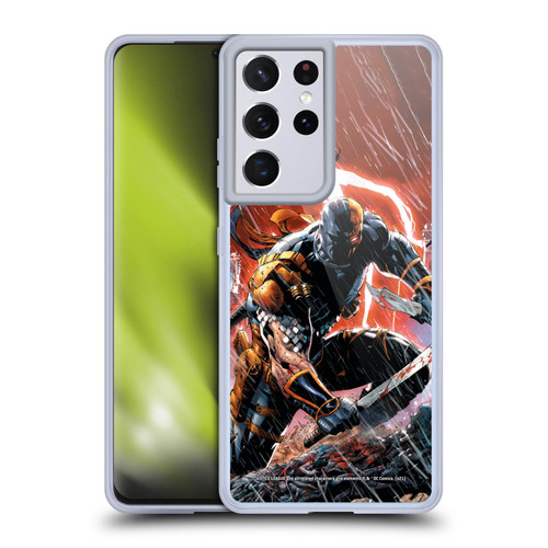 Justice League DC Comics Deathstroke Comic Art Vol. 1 Gods Of War Soft Gel Case for Samsung Galaxy S21 Ultra 5G