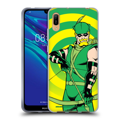 Justice League DC Comics Green Arrow Comic Art Classic Soft Gel Case for Huawei Y6 Pro (2019)