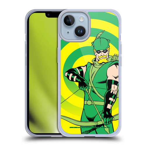 Justice League DC Comics Green Arrow Comic Art Classic Soft Gel Case for Apple iPhone 14