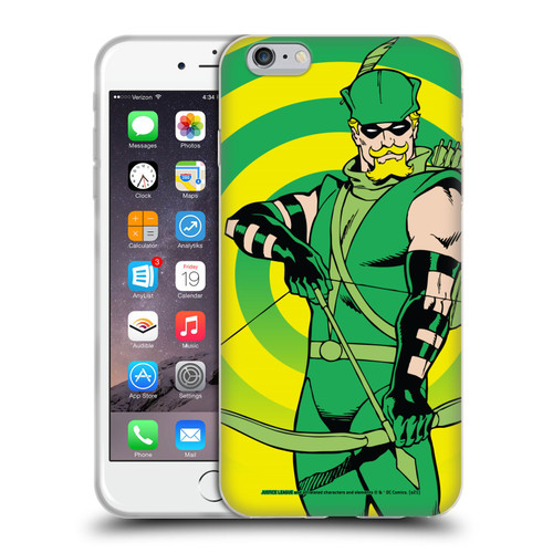 Justice League DC Comics Green Arrow Comic Art Classic Soft Gel Case for Apple iPhone 6 Plus / iPhone 6s Plus