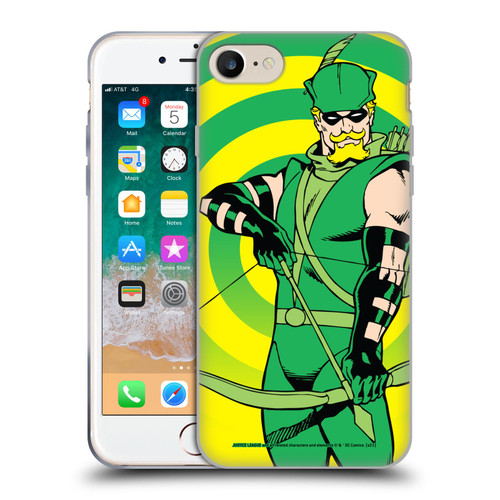 Justice League DC Comics Green Arrow Comic Art Classic Soft Gel Case for Apple iPhone 7 / 8 / SE 2020 & 2022