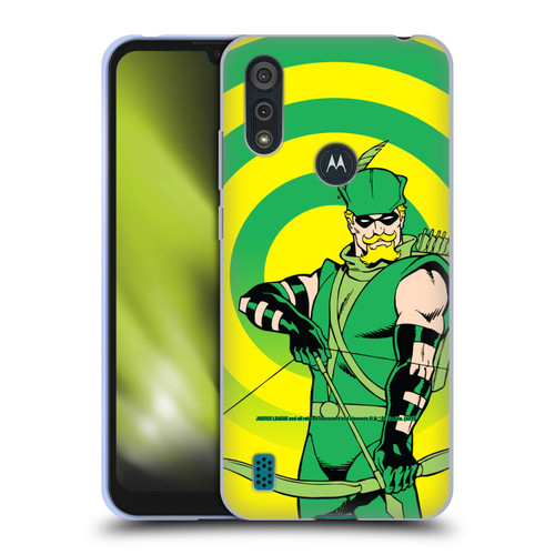 Justice League DC Comics Green Arrow Comic Art Classic Soft Gel Case for Motorola Moto E6s (2020)
