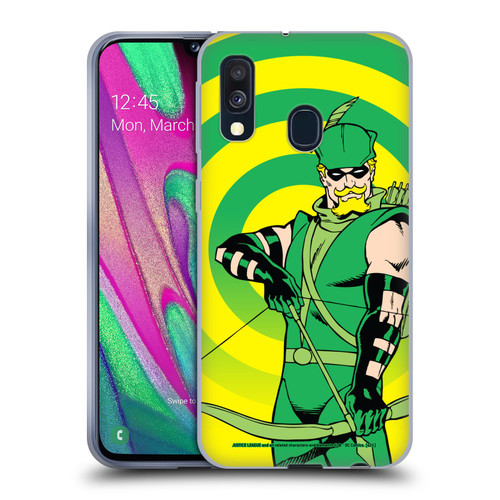Justice League DC Comics Green Arrow Comic Art Classic Soft Gel Case for Samsung Galaxy A40 (2019)