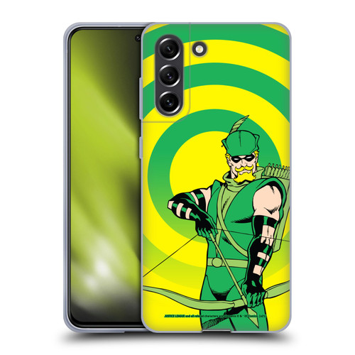 Justice League DC Comics Green Arrow Comic Art Classic Soft Gel Case for Samsung Galaxy S21 FE 5G