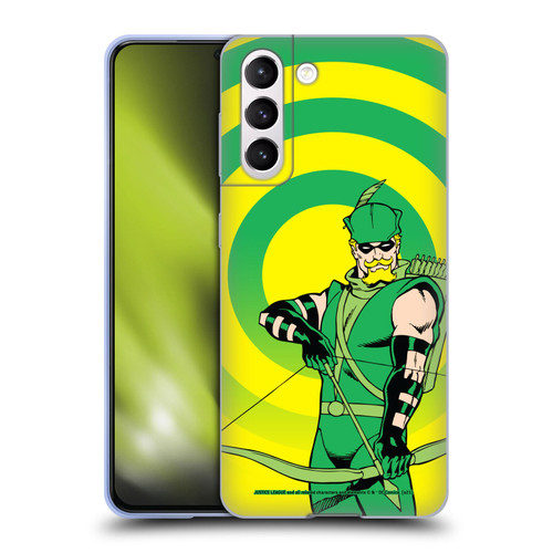 Justice League DC Comics Green Arrow Comic Art Classic Soft Gel Case for Samsung Galaxy S21 5G