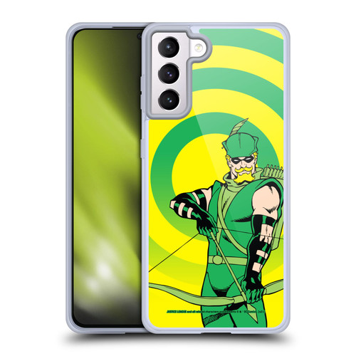 Justice League DC Comics Green Arrow Comic Art Classic Soft Gel Case for Samsung Galaxy S21+ 5G